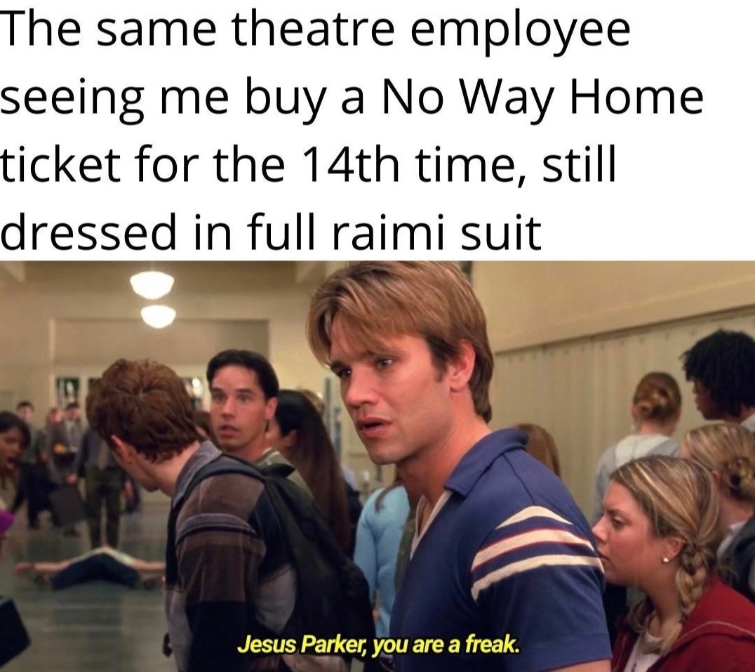 DailyRaimiMemes's tweet photo. I'm here to see the show https://t.co/oAiNsl8Mrb