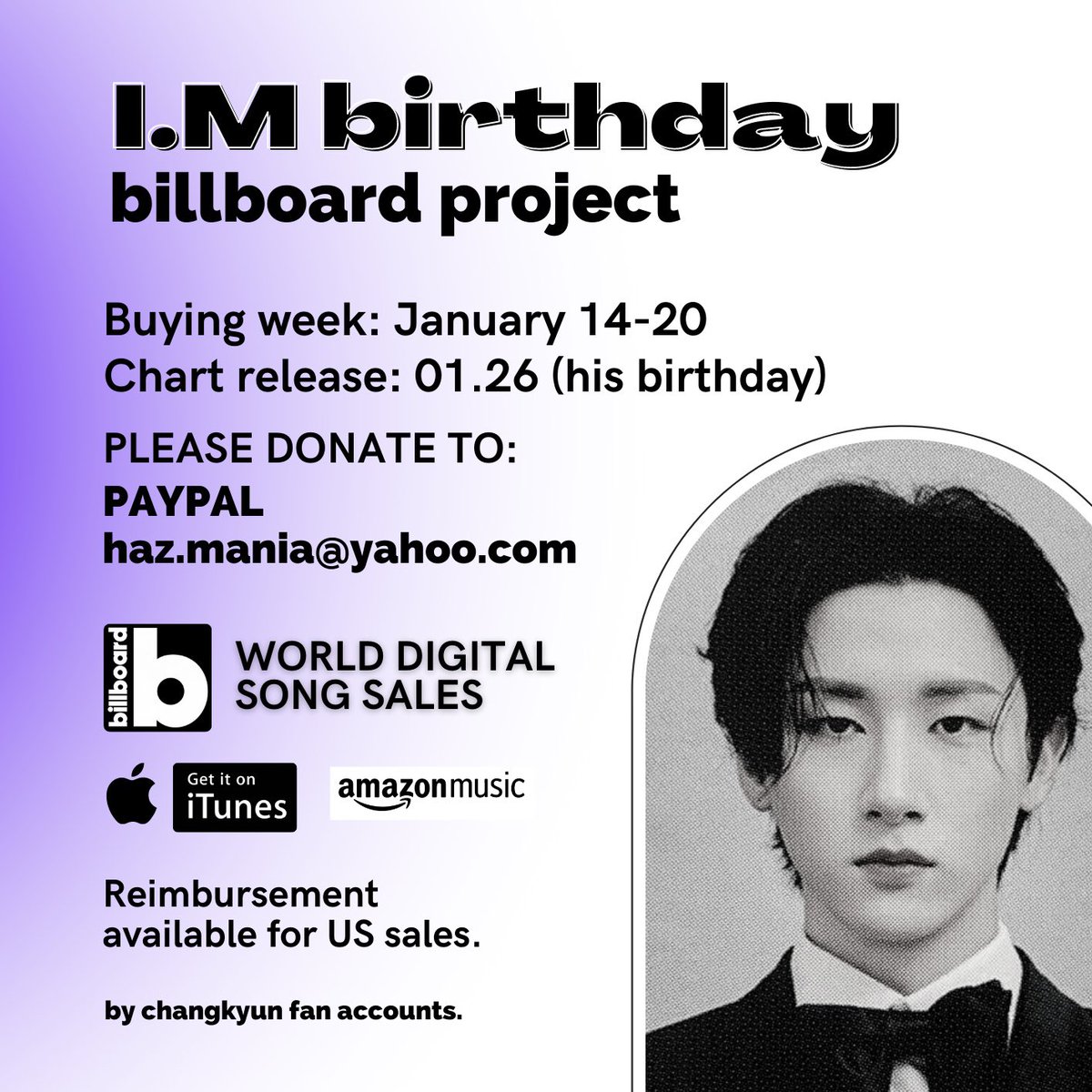 KYUNSARCHIVE's tweet photo. US mbbs we need YALL ♡ 
we have 4 days to buy autobahn on itunes/amazon and try to chart on BB for changkyun’s bday

iTunes: https://t.co/DRBMIAZImW
Amazon: https://t.co/OF3V9Vi87j

please buy the song and fill this form if u need reimbursment 💜 https://t.co/IIKPMiJ8Kq https://t.co/E6ADGvKfew