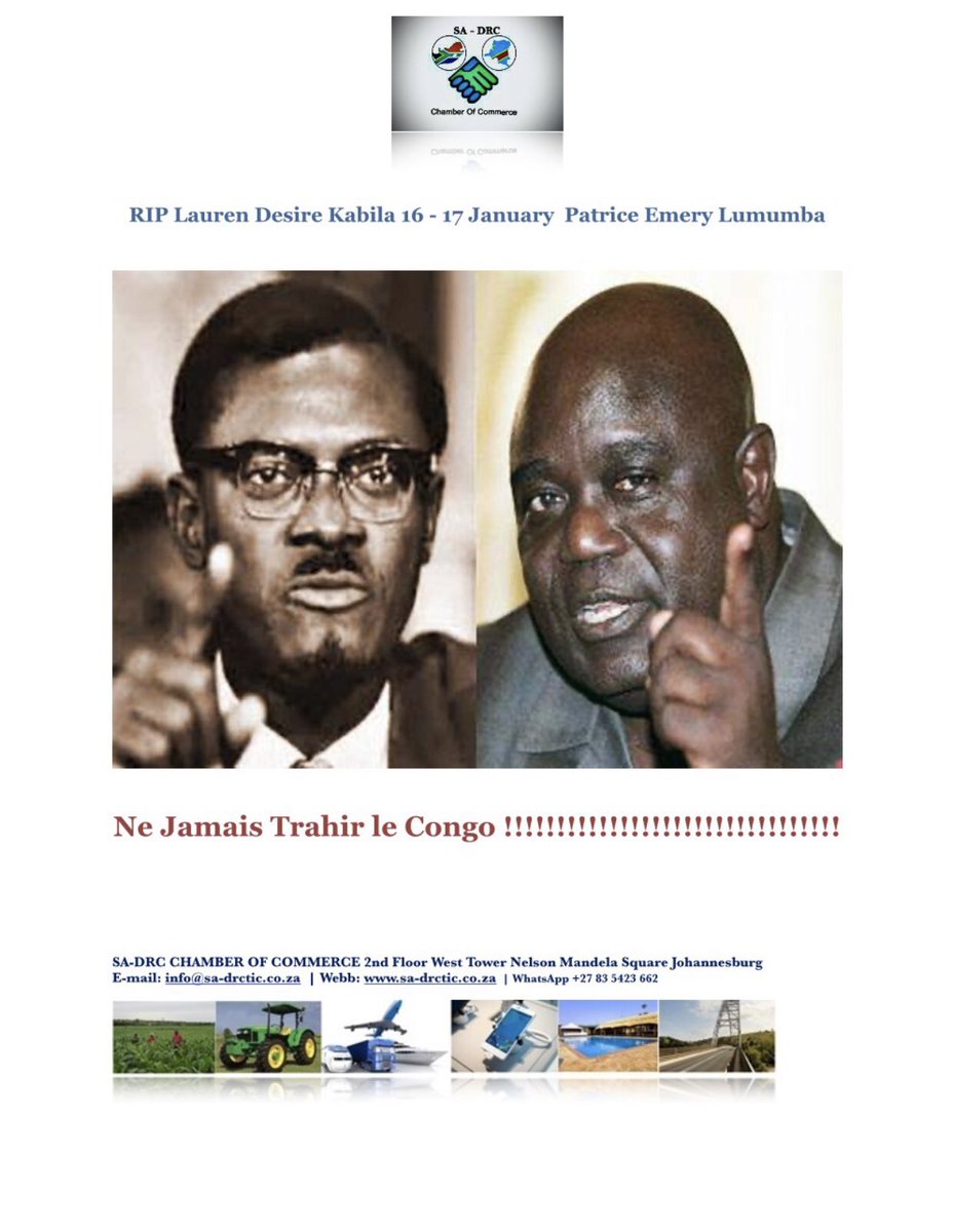 DrcChamber1's tweet photo. “Ne jamais trahir le Congo.” https://t.co/wYHDkc0ESY