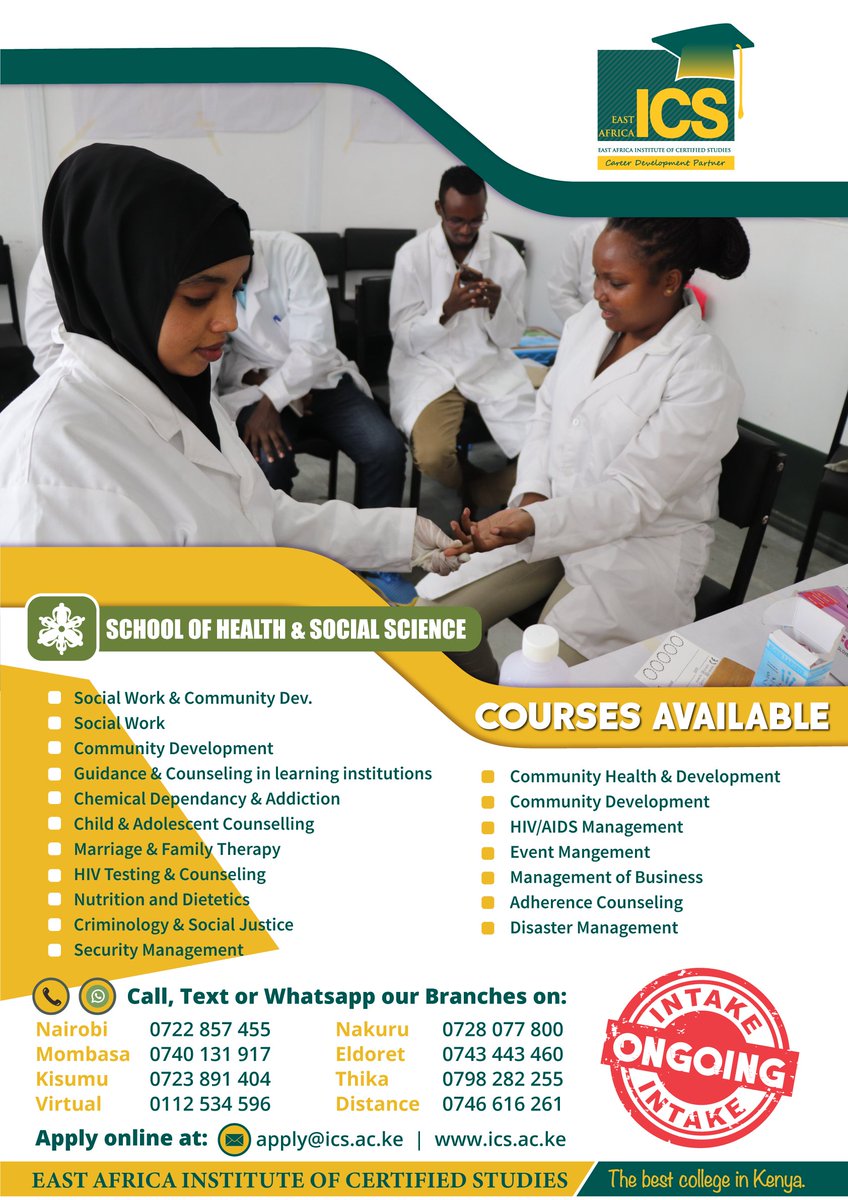 ICSCollege's tweet photo. SCHOOL OF HEALTH & SOCIAL SCIENCE
At ICS College, we cultivate students' abilities to think critically, do research, and draw logical conclusions while also successfully articulating their thoughts, thus preparing them to serve and function in a dynamic world.
#icscollege https://t.co/mJG3zkdNqB