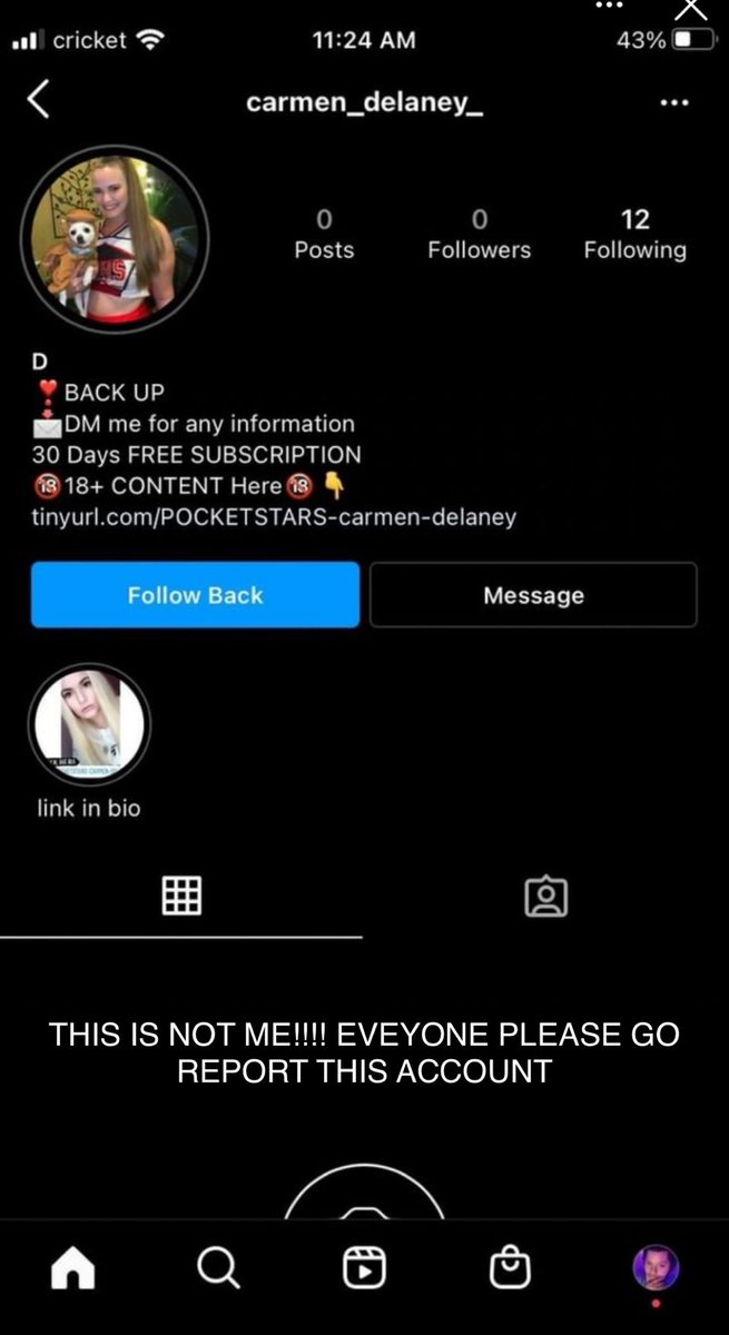 delaney_weaver's tweet photo. PLEASE GO REPORT THIS ACCIUNT IT IS NOT ME https://t.co/CLwsIVSxYD