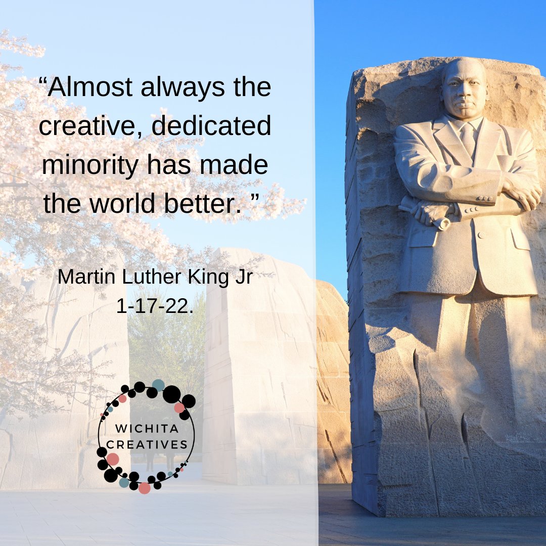 CreateInICT's tweet image. “Almost always the creative, dedicated minority has made the world better. ” 

Martin Luther King Jr
1-17-22.