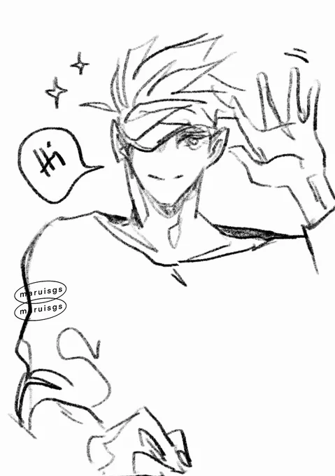 ลองๆ quick sketch ค่ะ ทำทุกวันจะเกิดผลอะไรมั้ยยย
.
โกะโจรูปนี้ใช้เวลา 5 นาที 🔥 