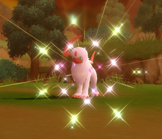 NightyGen's tweet photo. And now chain winner. I went for Shiny Absol since it was swarming. Without trying I got 17 Shiny! Like I risked it all, went for every Shiny patch, even one space away. Funny enough I broke it when I got 2 Shiny patches despite going to further one.

#shiny #shinypokemon #bdsp https://t.co/k1CBU8eaoQ