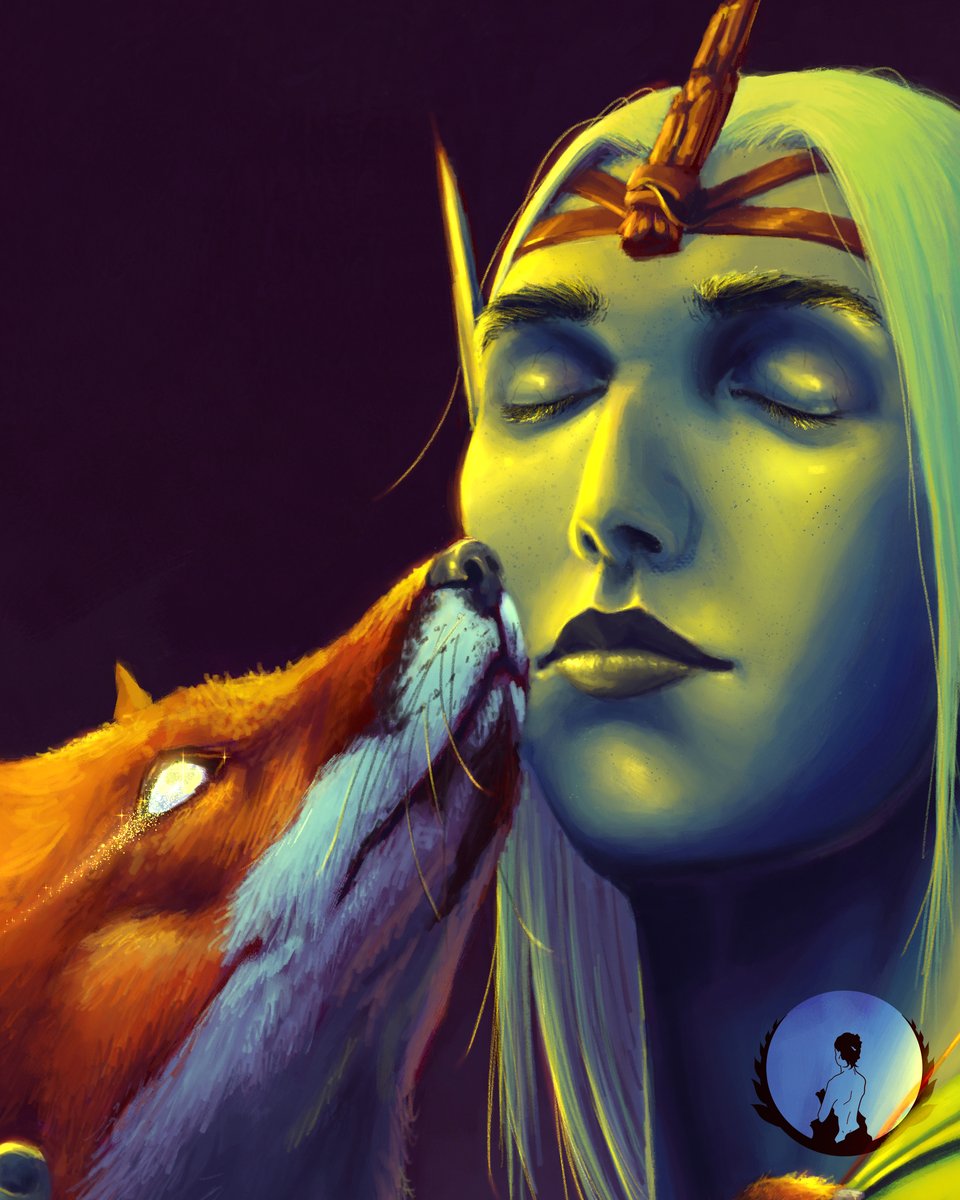 LeneSaethre's tweet photo. She had always liked foxes. Out of all the animals she knew, they were the ones she felt the most kinship to.

#fox #drawing #illustration #art #portrait #dungeonsanddragons https://t.co/ZtLPIxbOPN