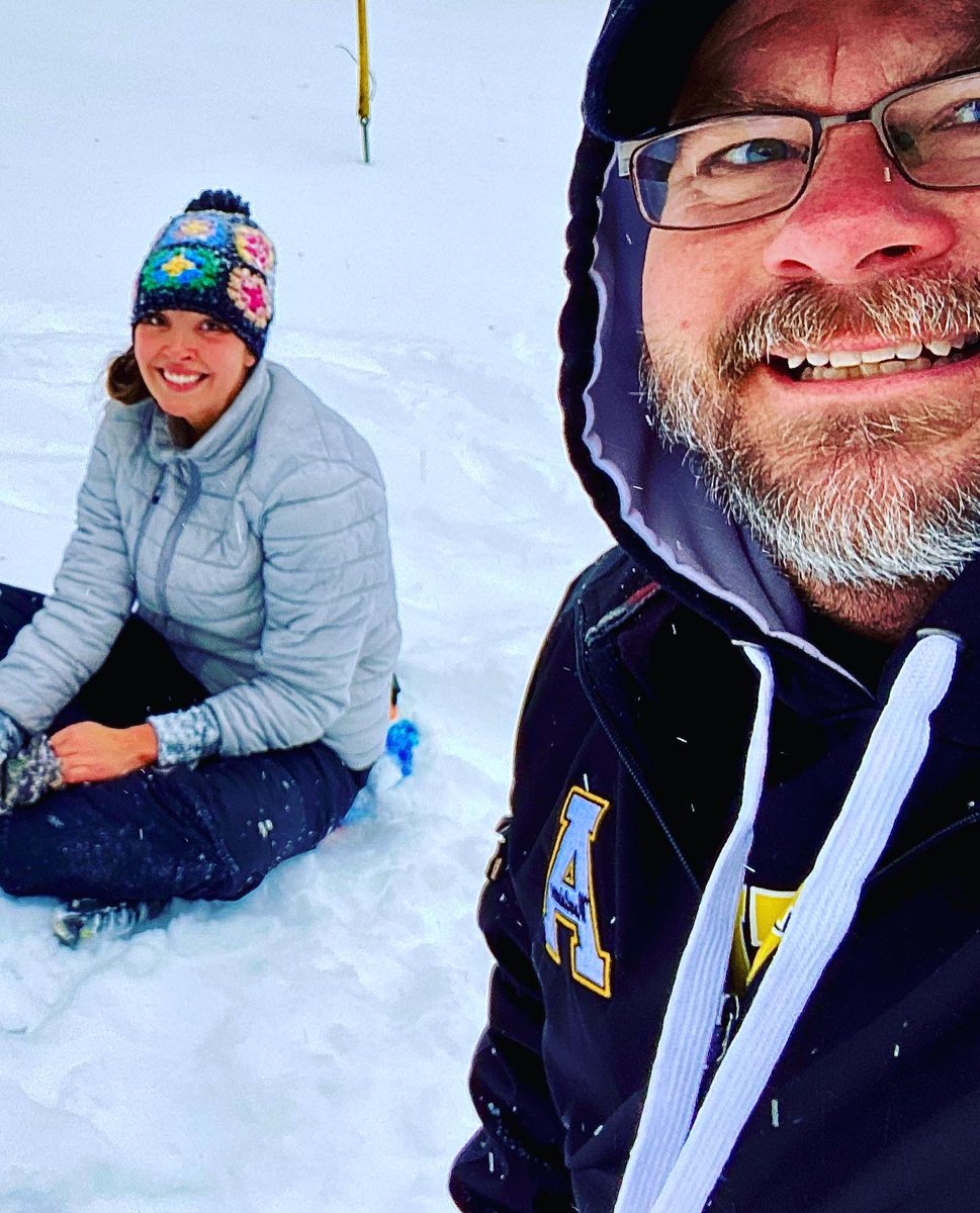 coachbling's tweet photo. This big boy worked hard, played hard, and crashed hard (not literally, he was just exhausted) on 1/16/2022!  #SnoWBTV Hudson, NC https://t.co/r2cnLIhiAy