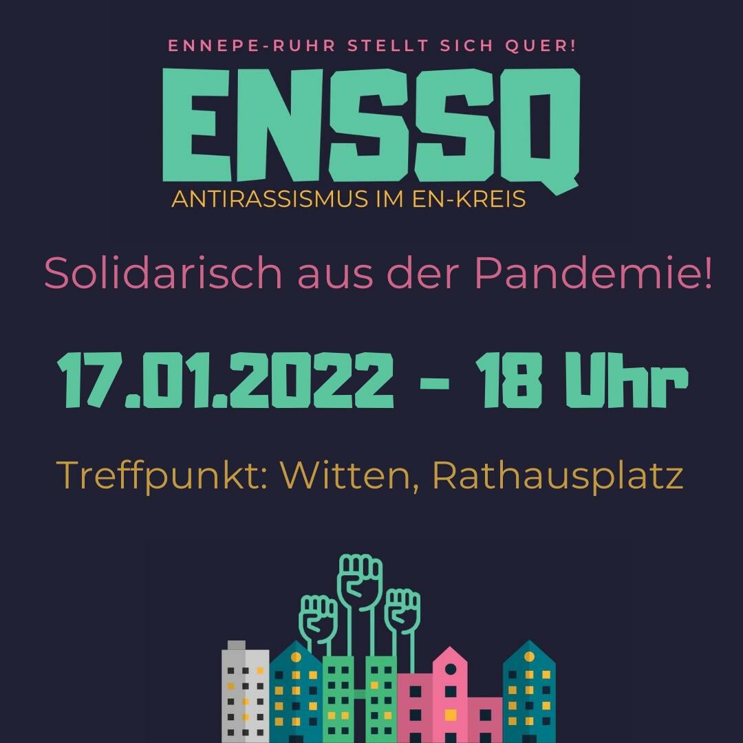 antifa_linke's tweet photo. Pandemie“ am 17. Januar 2022 ab 18:00 Uhr in Witten auf dem Rathausplatz auf.
https://t.co/azCgzdab9L
#Wit1701 #Spaziergänge #Corona #Witten #ENSSQ
https://t.co/Oepfvq0rre (2/2) https://t.co/GyEjepUp6q