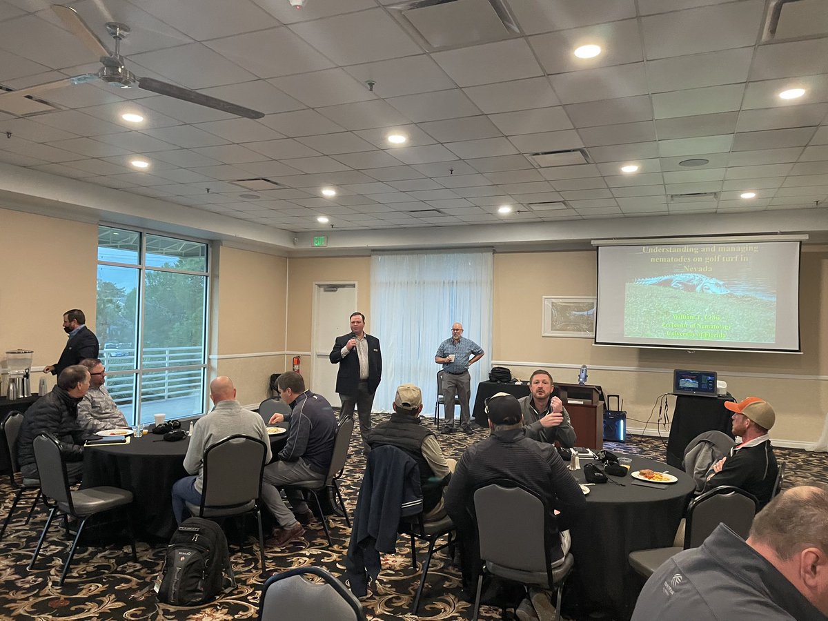 <a href="/NematodeGuy/">Billy Crow</a> presenting to SNGCSA. #nematodes