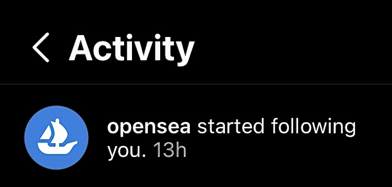 Step 1: I followed <a href="/opensea/">OpenSea</a> on Twitter

Step 2: They followed me back.

Step 3: I followed them on Instagram.

Step 4: They followed me back.

Step 5: I ask them to create a Photography Community Manager position so I can apply for it.

Step 6: They do, and hire me.

#Manifesting
