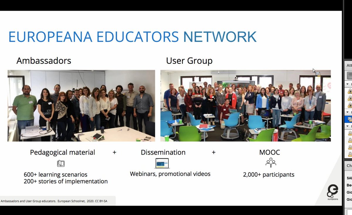 "#Europeana. Language learning and critical engagement with digital cultural data." with Isabel Crespo and Ad Pollé from <a href="/Europeanaeu/">Europeana</a> with 150 attendees from all over Europe! <a href="/eu_schoolnet/">European Schoolnet</a> collaboration with Europeana is also featured!