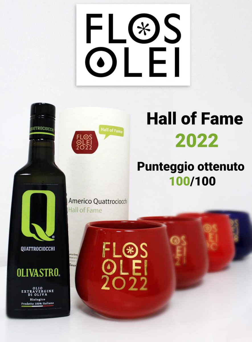 johnwine's tweet image. Chi bene inizia è a metà dell'opera...!
Per il terzo anno consecutivo la Guida Flos Olei ha premiato il nostro Olio EVO con il massimo punteggio di 100/100.  #quattrociocchi #olivastro #terracina #lazio #propostedigrandecarattere #johnwine