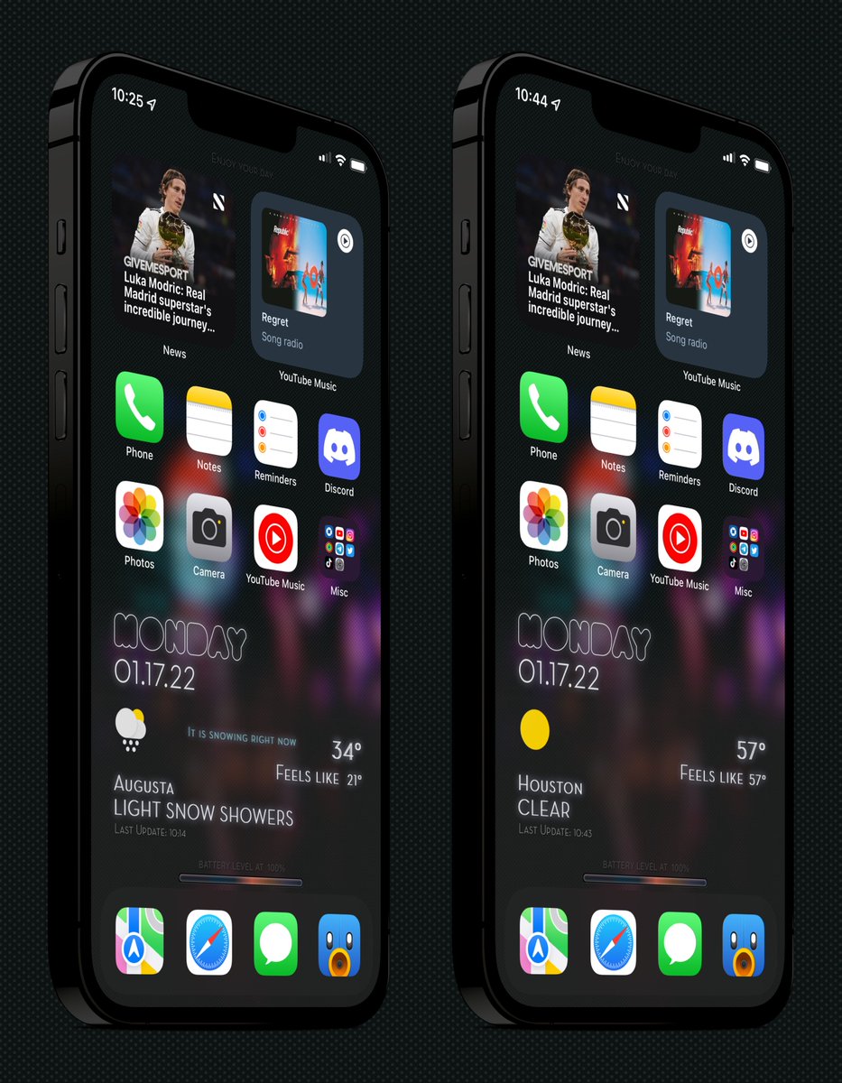 Kothuq's tweet image. Happy Monday! #WeatherHTML2 theme
Credits where credits are due
@screenshot_pro 
 #IOS153  #nojailbreak