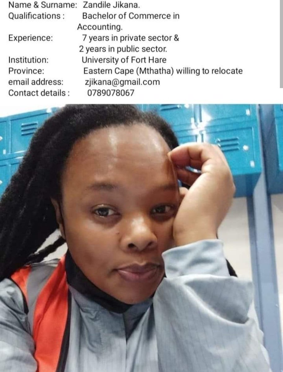 Yanga_Co's tweet image. Please retweet, her employer might be on your timeline👏