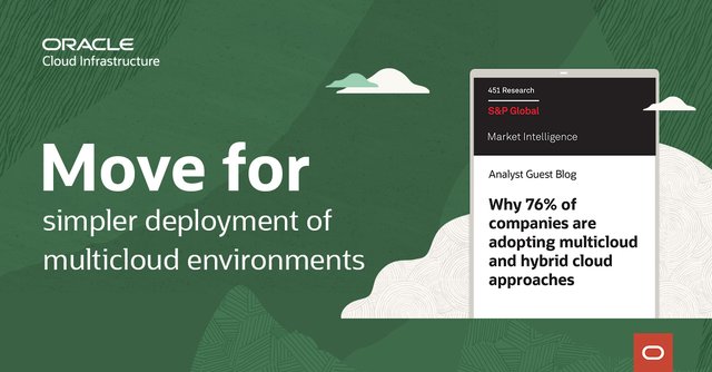 scrossoracle's tweet image. 76% of companies are using multiple public clouds. Find out why partnerships like the @OracleCloud Infrastructure and Microsoft @Azure Interconnect reduce friction and costs for #multicloud environments: bit.ly/3qA4y3F