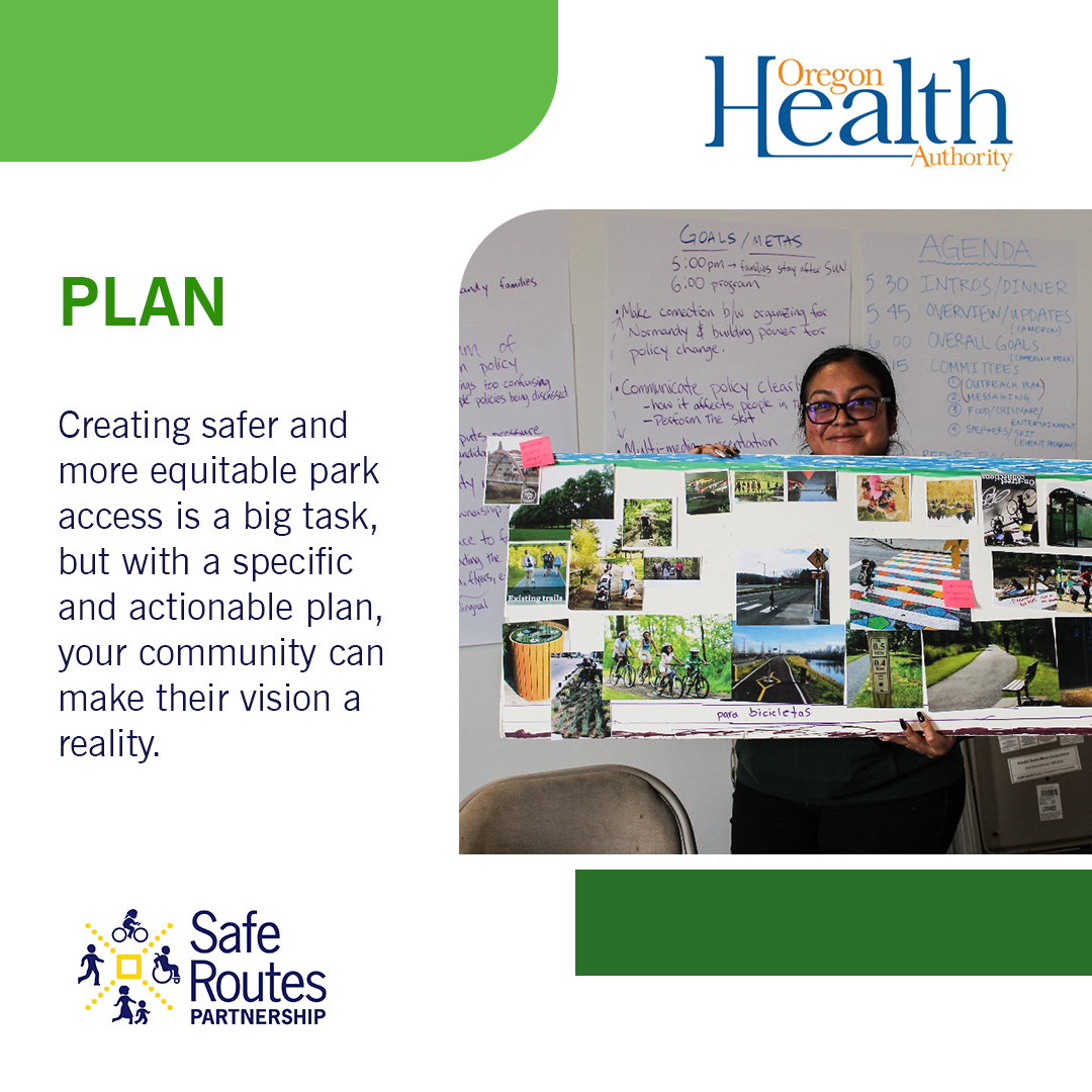 Does your community have a 10-minute walking goal? Safe Routes to Parks efforts help communities reach these goals by reducing distance &amp; barriers between where people live and recreate. Learn more about Safe Routes to Parks at bit.ly/3meXg3q.