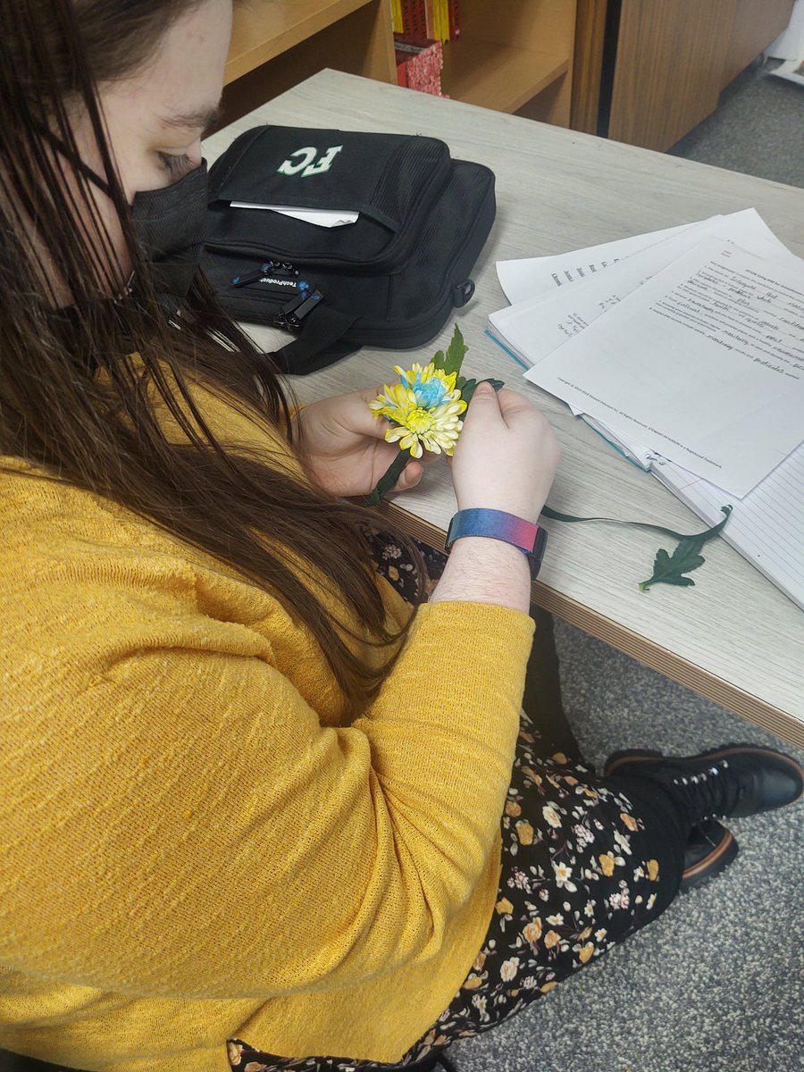 Fall Creek Horticulture students assembled boutonnieres using floral techniques. #learnbydoing #gocrickets <a href="/fccrickets/">Fall Creek School District</a>