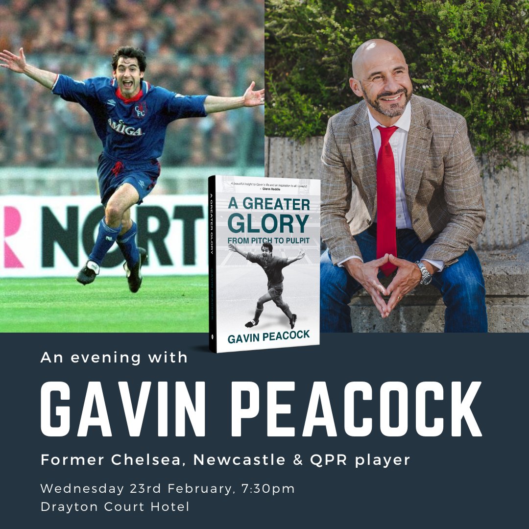 IPC Ealing (@ipcealing) on Twitter photo Keep Wednesday 23rd February free. We're delighted that <a href="/GPeacock8/">Gavin Peacock</a> is coming to Ealing. He'll be sharing his football stories and why his faith matters so much. Come along to <a href="/TheDraytonCourt/">The Drayton Court</a> at 7:30pm, and bring your mates. Keep Wednesday 23rd February free. We're delighted that <a href="/GPeacock8/">Gavin Peacock</a> is coming to Ealing. He'll be sharing his football stories and why his faith matters so much. Come along to <a href="/TheDraytonCourt/">The Drayton Court</a> at 7:30pm, and bring your mates.