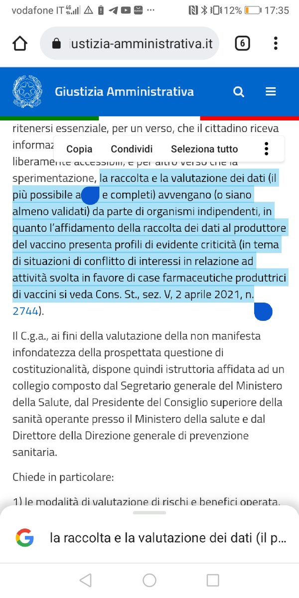 Marcella_IsBack's tweet photo. Il Consiglio di Stato dice che i dati sui vaccini non possono essere raccolti dalle case farmaceutiche.
Vuol sapere perché vacciniamo i guariti.
E chiediamo il consenso a chi si vaccina per obbligo. 
E vuole i dati sui vaccinati malati e ricoverati per raffrontarli ai novacs https://t.co/ftlW7azuVZ