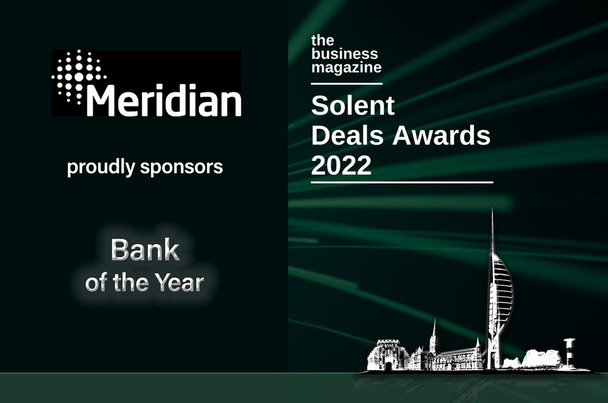 MeridianCF's tweet image. Meridian is proudly sponsoring Bank of the Year at @TheBusinessMag Solent Deals Awards 2022.

Nominations are open! lnkd.in/dZa7pwzV

#solentdeals #meridian #bankoftheyear #nextstepthinking #corporatefinance