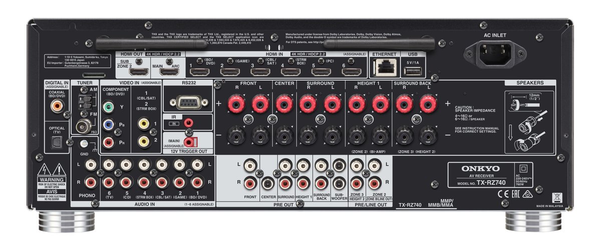 Limitiert wieder verfügbar: Der TX-RZ740 ist gebaut für überdimensionale Leistung, 3D-Audio mit realistischer Räumlichkeit und punktgenaue Lokalisierung. Die Kraft der Bässe ist grandios, die Dynamik rasend schnell und die Auflösung phänomenal. eu.onkyo.com/p/243984