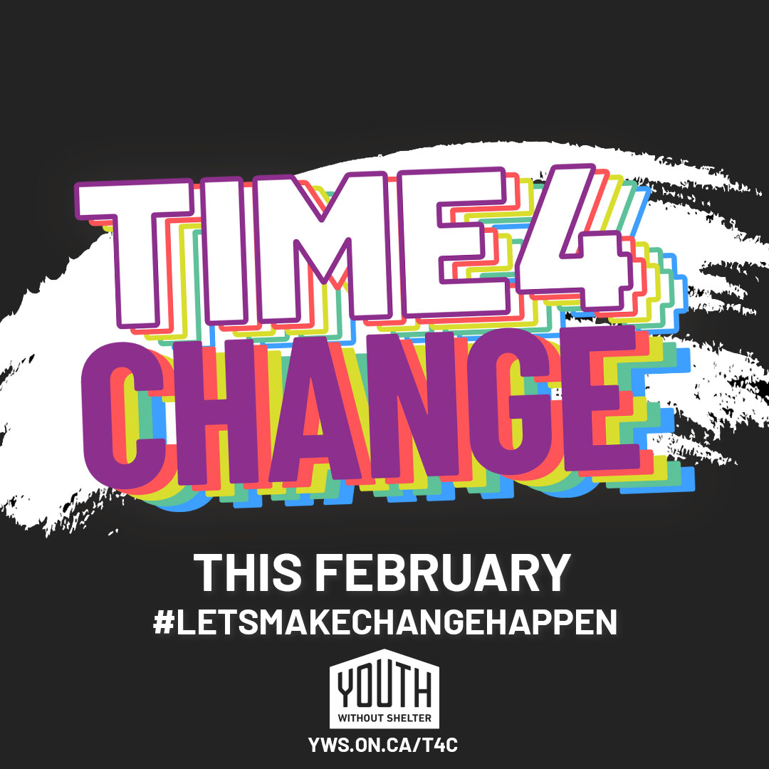 YWSToronto's tweet photo. Time4Change is BACK this February!

Join our fight to end youth homelessness in Toronto.
To learn more, please visit https://t.co/sgKFYcDEiO 

#LetsMakeChangeHappen 
#ItsTime4Change #Time4Change2022 #EndingYouthHomelessness #OneYouthAtATime https://t.co/tUA0KNkqDk