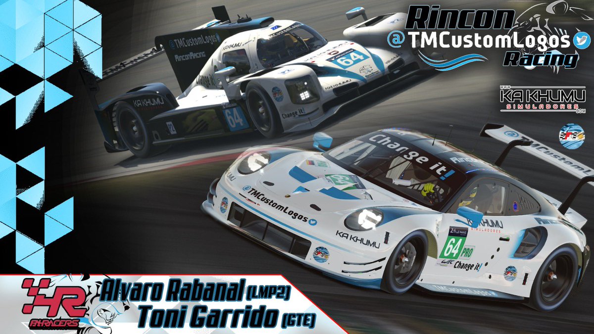 RACEDAY!🏁🏁🏁

ESTO NO PARA!! Debutamos en el <a href="/FA4RACERS/">FA4RACERS</a> con 3 coches 6 pilotos, vamos a por todo💪.

🙎🏻‍♂️<a href="/ARInchausti1985/">Alvaro Inchausti</a> Toni Garrido.
🙎🏻‍♂️<a href="/DaniCaceres_1/">▀▄▀▄▀▄ 𝓓𝓪𝓷𝓲 𝓒á𝓬𝓮𝓻𝓮𝓼 ▄▀▄▀▄▀</a> <a href="/kikinho_79/">Israel Mateo</a> 
🙎🏻‍♂️<a href="/AdriaCarrera3/">Adria Carrera</a> <a href="/jaume1423/">Jaume Solé Llop</a> 

🇺🇸 Watkins Glen.
🚗 GTE / LMP2.
⏰ 22:30hs. 🇪🇸 
Suerte!🙌

<a href="/TMCustomLogos/">TMCustomLogos</a> <a href="/Ka_Khumu/">KA KHUMU Simuladores</a>