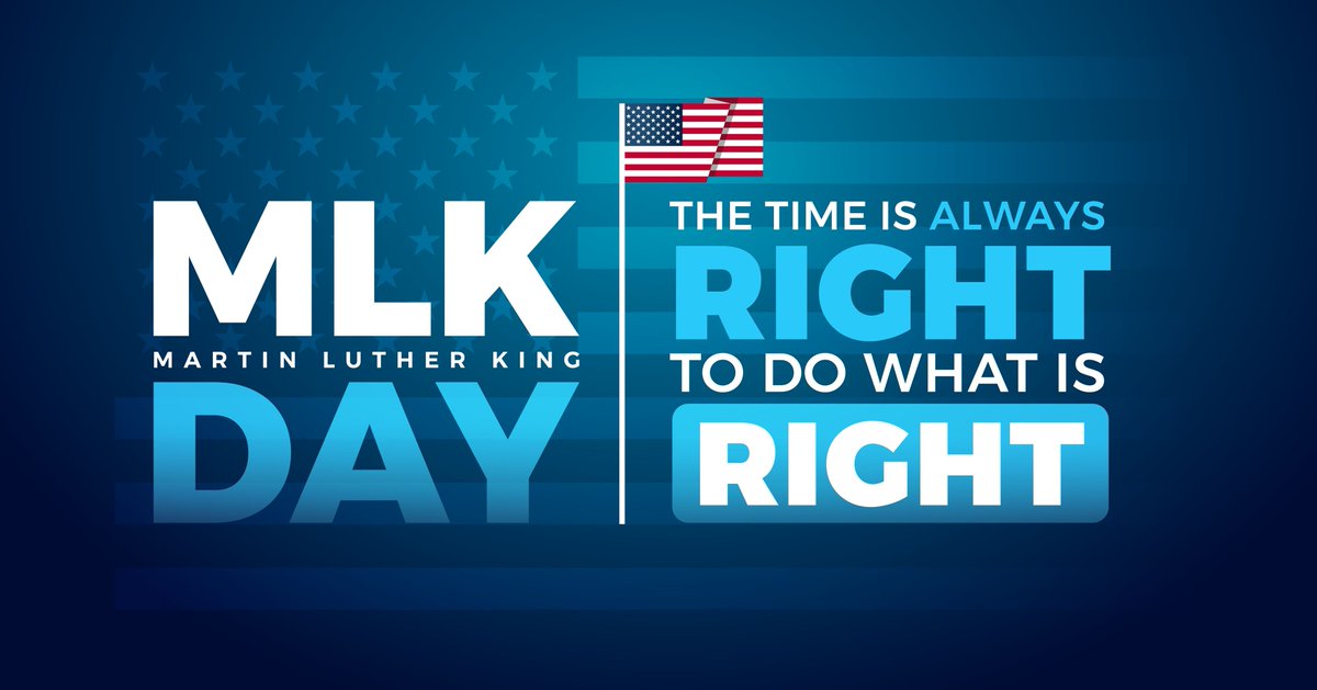 It's #MartinLutherKingJrDay and #NationalDayOfService. MLK Jr. volunteered his time to lead a social movement and through his courageous actions, showed us the meaning of service. Today we remember him and his dedication.