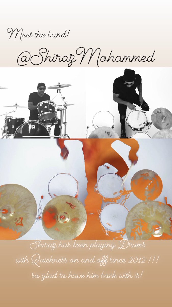 QuicknessBand's tweet image. #MeetTheBand Quickness is releasing a brand new Video this Friday what better time to meet our drummer than today?!
