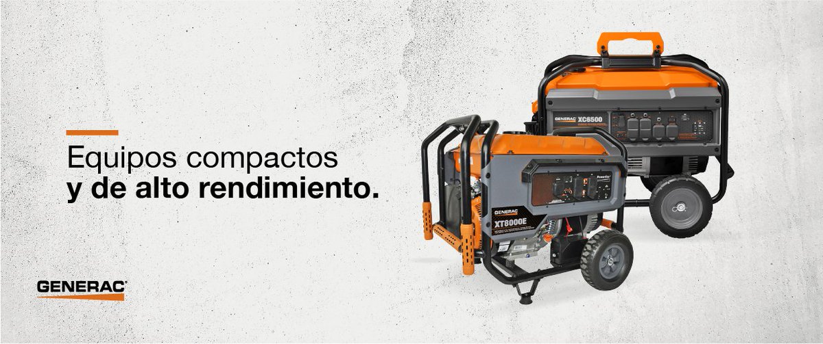GeneracLatam's tweet photo. Las Series Generac XT y XC son ideales para trabajos de grado profesional, diseñados especialmente para contratistas. Con el motor G-Force de Generac, el único motor lubricado a presión y diseñado exclusivamente para brindar la una potencia confiable y duradera en su clase https://t.co/NzNaQ1T22G