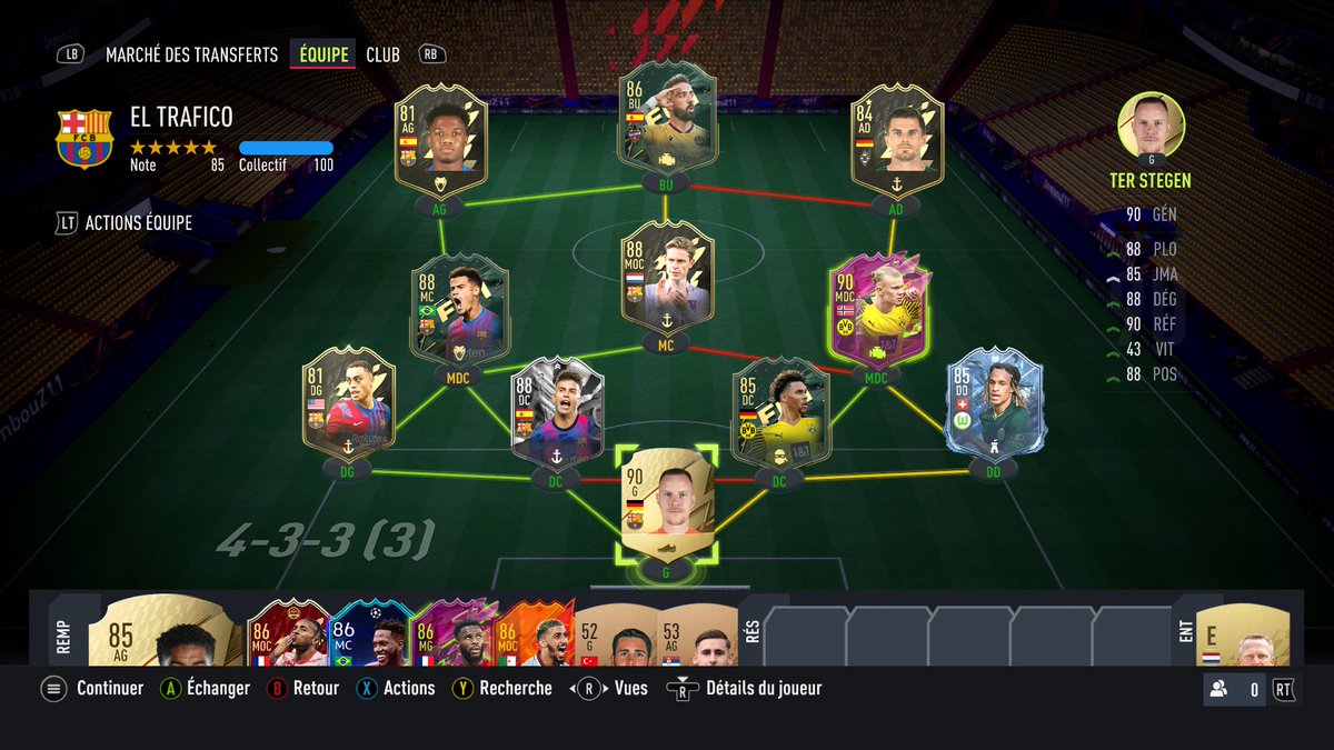 Ron4__'s tweet photo. ma nouvelle team avec 7 joueurs du barca #FIFA22XboxOne #XboxShare https://t.co/tQqniIz6Gn