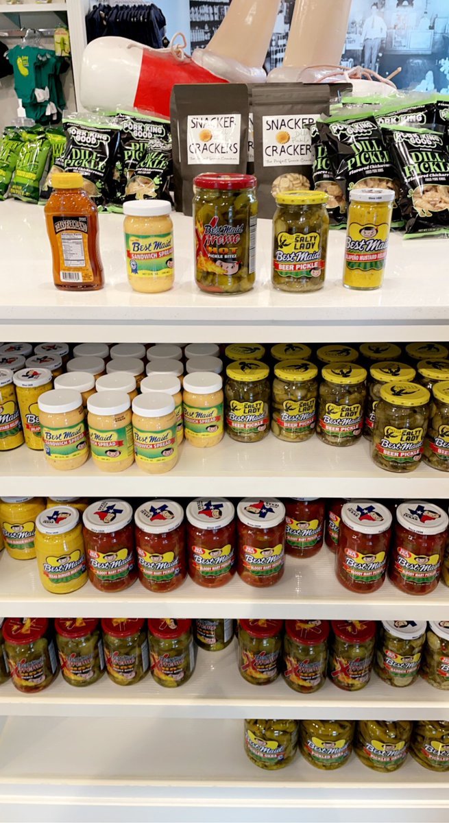 When you grew up smelling the pickles brining at the original Mansfield location of Best Maid, it was cool to accidentally find the big “dill” part museum/part store <a href="/BestMaidPickles/">Best Maid Pickles</a> emporium in Ft Worth! #picklelove