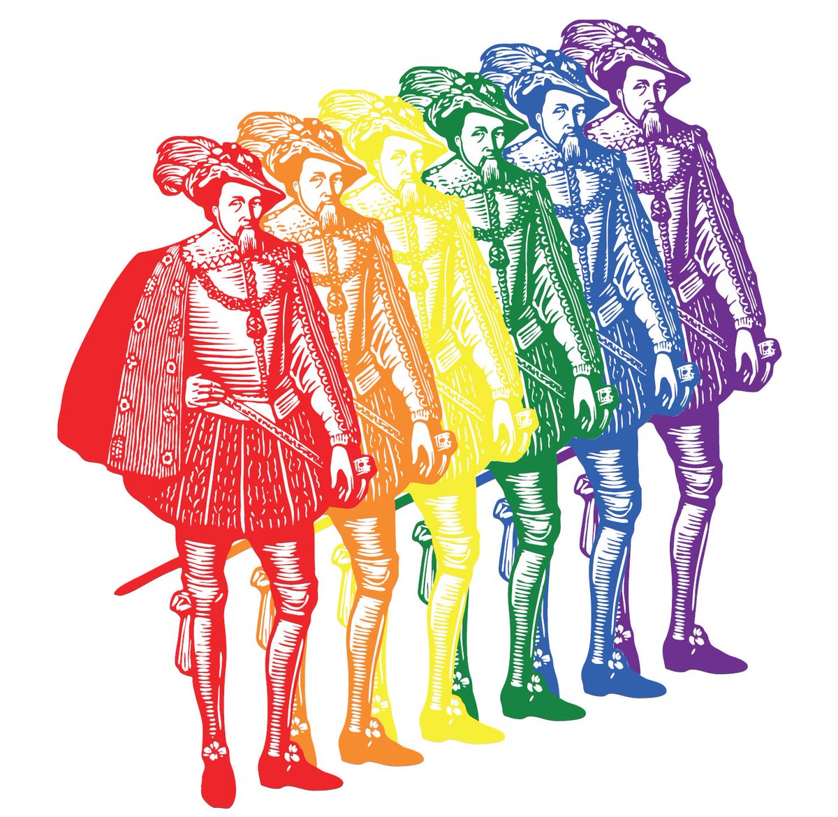 Are you ready for A Thousand Years of Kings, Queens and In-betweens? Join @Lucy_Worsley and @CuratorMatthew tomorrow at 7pm for our online talk unearthing tales of power, politics, gender and sexuality throughout British history 🌈 Register here 👉 bit.ly/LGBT-histories