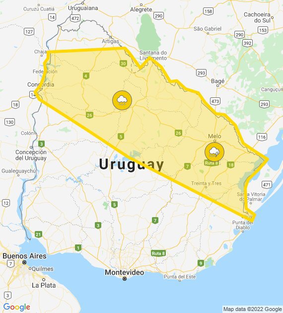 portalmvd's tweet photo. Inumet: cesó advertencia naranja por lluvias y tormentas, pero se mantiene la amarilla https://t.co/jKQeGECPsn https://t.co/zAsSzy4p6B