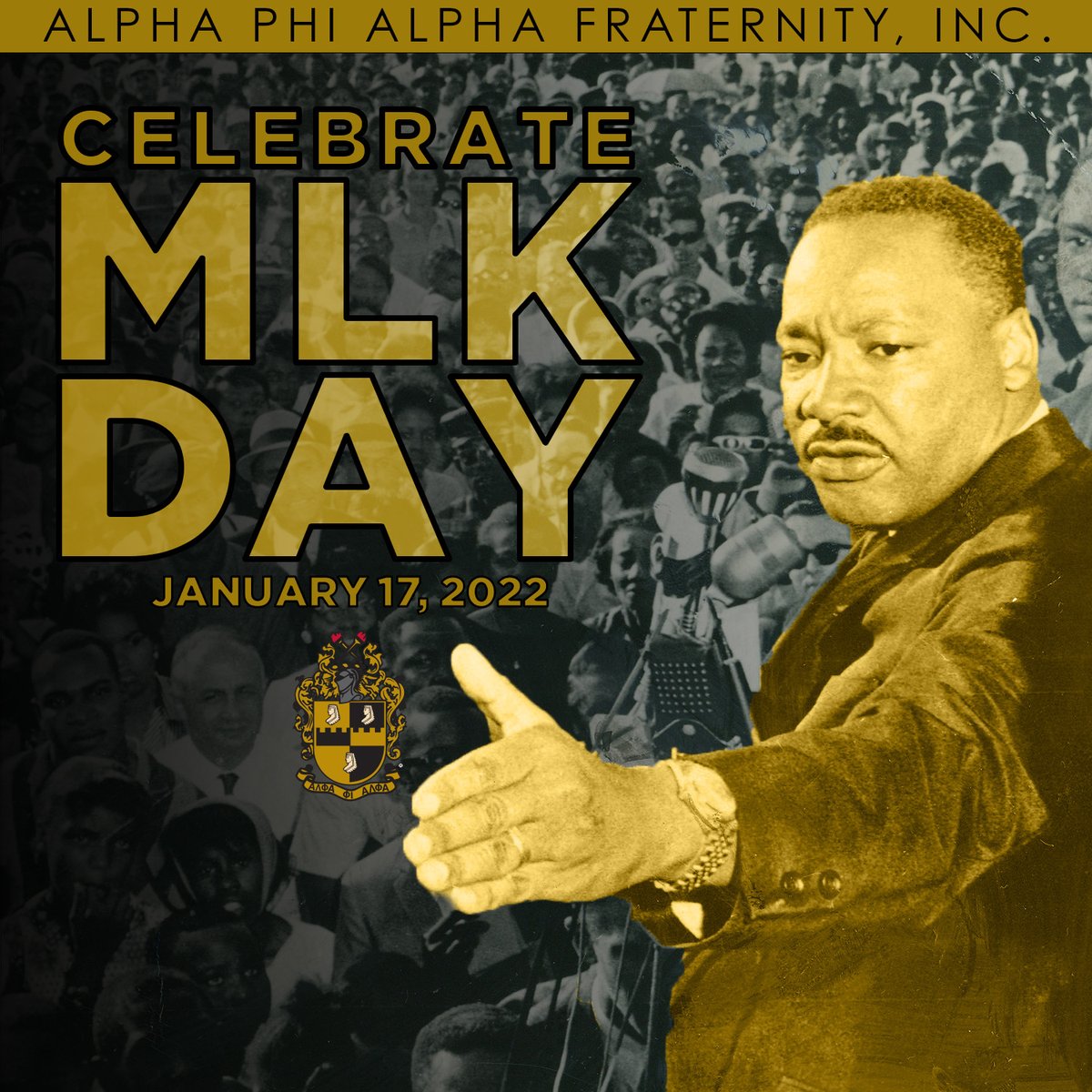 apa1906NETwork's tweet photo. Alpha Phi Alpha Fraternity, Inc. recognizes Martin Luther King, Jr. Day on today, January 17, 2022!
 
#APA1906Network #MenOfDistinction #TranscendentArtThou https://t.co/2WZd4YPOAV