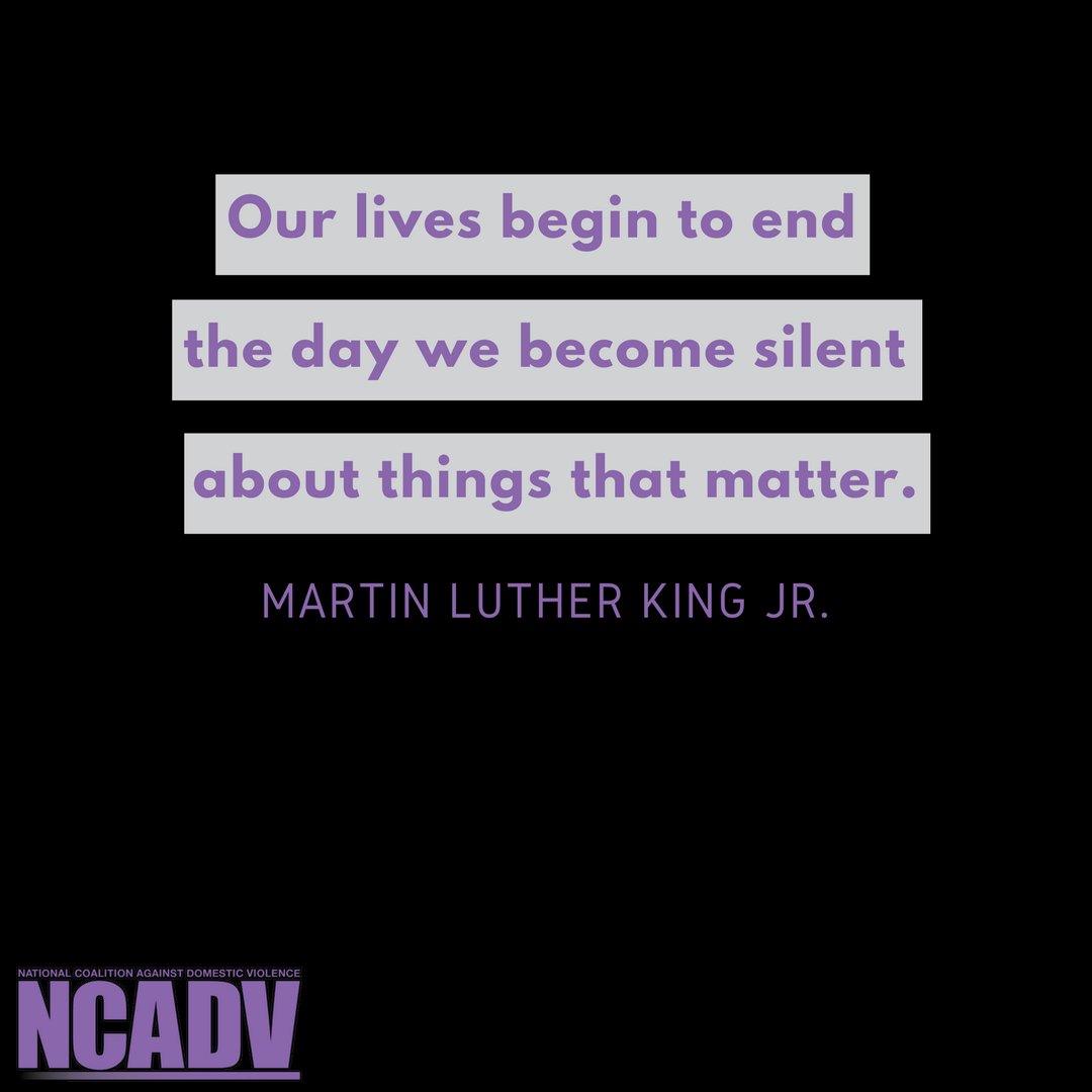 "Our lives begin to end the day we become silent about things that matter." Martin Luther King, Jr #MLKDay