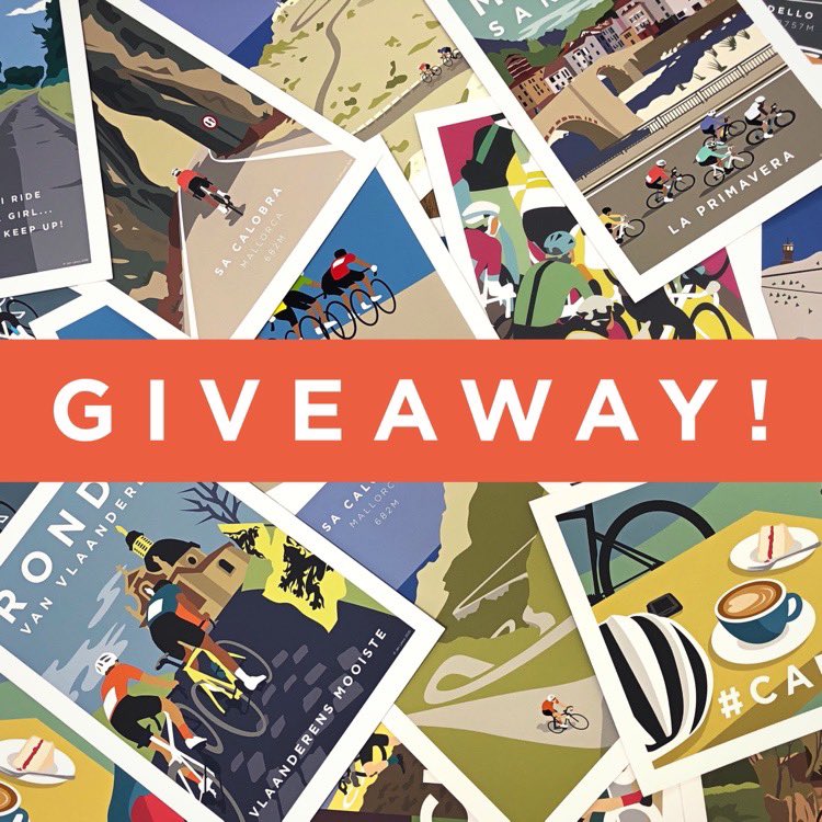 I’m here to brighten up your #BlueMonday with the chance of winning an A3 #cycling print of your choice from my #etsy store JensCyclingArt.com. 

To enter RT &amp; follow me. 

This #Competition #giveaway is open to entries until Friday 21st Jan. Commissions and sets excluded.