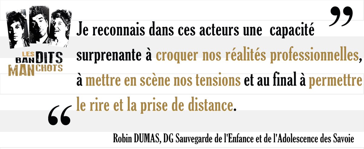 [Témoignage 🔊] 
2 années de suite, Robin DUMAS nous a confié l'organisation de sa journée annuelle de rencontre de tout le personnel de la Sauvegarde de l'Enfance et de l'Adolescence des Savoie.
Découvrez ses quelques mots ➡ lesbanditsmanchots.net/2022/01/17/tem…