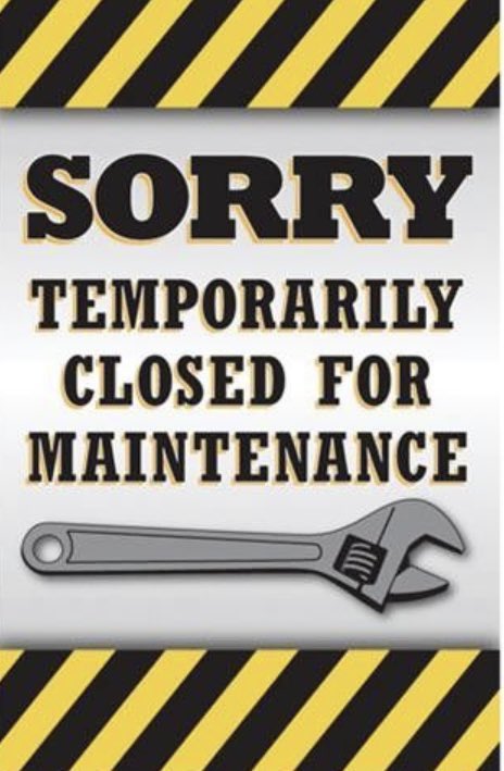 We are closed today, Monday the 17th for some maintenance. We will open tomorrow at 11am. We apologize for any inconvenience and hope to see you soon!