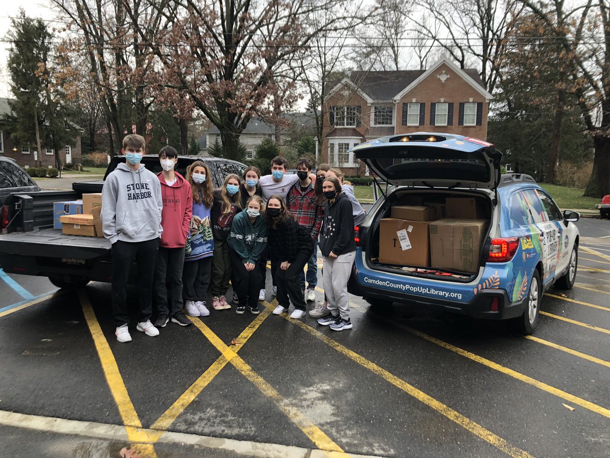 StandWithCamden's tweet photo. Thank you to all of our @StandWithCamden volunteers and @smartfoulk for answering the call to serve on #MLKDay2022 . We organized a large book donation by genre from @hmhs_library to be distributed by the Camden County Pop Up Library! @camdencountynj @HaddonfieldHS @msdickstein https://t.co/QAK5JfsMU2