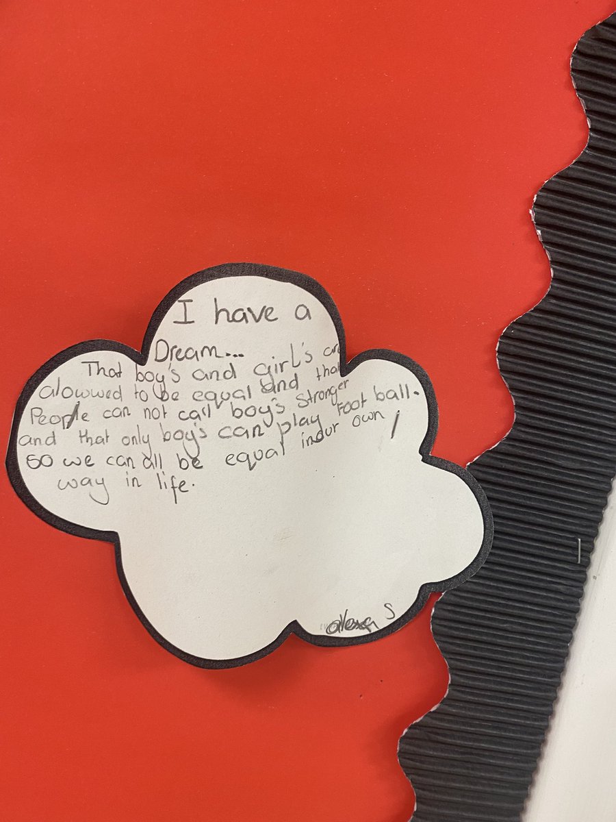 Today we were learning about Martin Luther King and how his civil rights movement links in with the #UNCRC #MartinLutherKingJrDay #RightsRespectingSchools <a href="/MissFranceBPS/">Miss France P5</a>