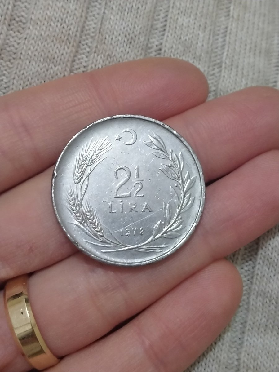 1978 yılına ait 2,5 lira, kardeşimin para koleksiyonundan