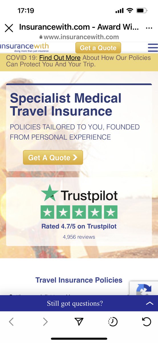 Eeek @Insurancewith <a href="/TravelFiona/">Fiona Macrae</a> cf friends Insurancewith are now selling policies again 🥰🥰🥰 <a href="/cftrust/">Cystic Fibrosis Trust</a> <a href="/CFLeeds/">Cystic Fibrosis</a>