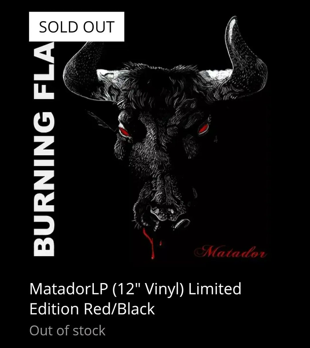 We have just 18 black copies of vinyl remaining in the UK 👉🏼 
burningflagofficial.wixsite.com/burning-flag/p…

Our Red/Black splatters have sold out but there are about 7 left at Phobia Records 👉🏼 phobiarecords.net/en/shop/pre-or…
