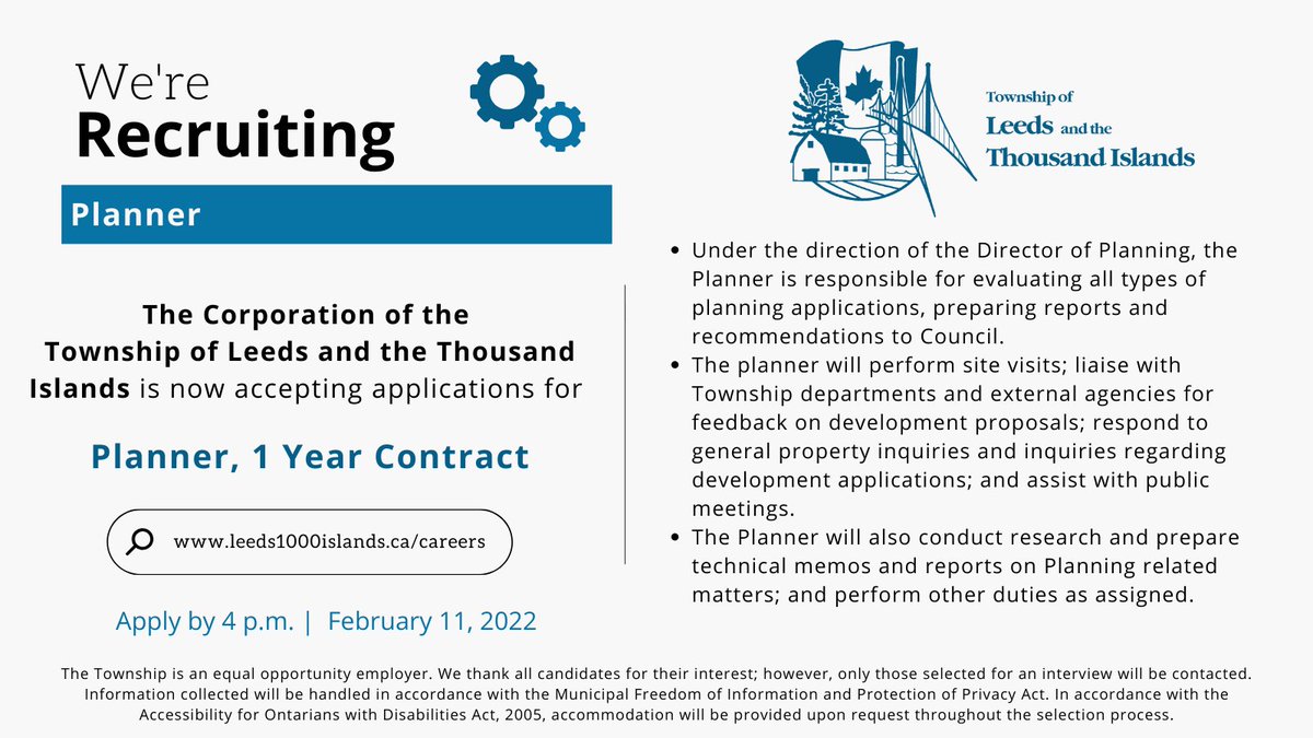 leeds1000island's tweet photo. Come, join us! We're accepting applications for various positions. 

Job Description and application instructions at 
https://t.co/On0mfUk9Di

Applications deadlines are between January 31 - February 11, 2022. 

#ComeJoinUs #TLTI #thousandislands https://t.co/V6OsK0CxWm