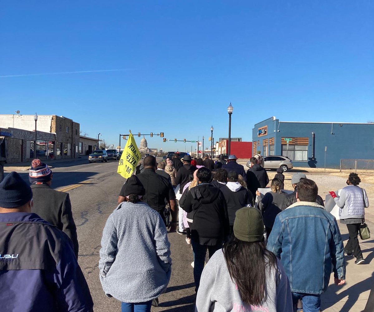 JuliaKirt's tweet photo. Grateful to start the day at the Silent March in honor of MLK Jr and all working for racial justice in our country and state.
#mlkokc #racialjustice https://t.co/2ECBtPIIuJ