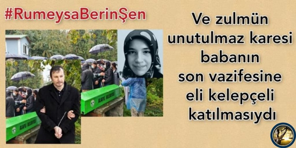 Asistan Dr. Rümeysa Berin Şen, 23 Ekim’de 36 saatlik nöbet çıkışı evine dönerken trafik kazasında vefat etmişti. Tutuklu Babası KHK'lı Prof. Dr. Murat Şen 640 km yol gelip cenazede son vazifesini yapmak istese de, elleri yine kelepçeliydi. <a href="/MSTanrikulu/">Sezgin Tanrıkulu</a> 

#BahadırlarYaşasın