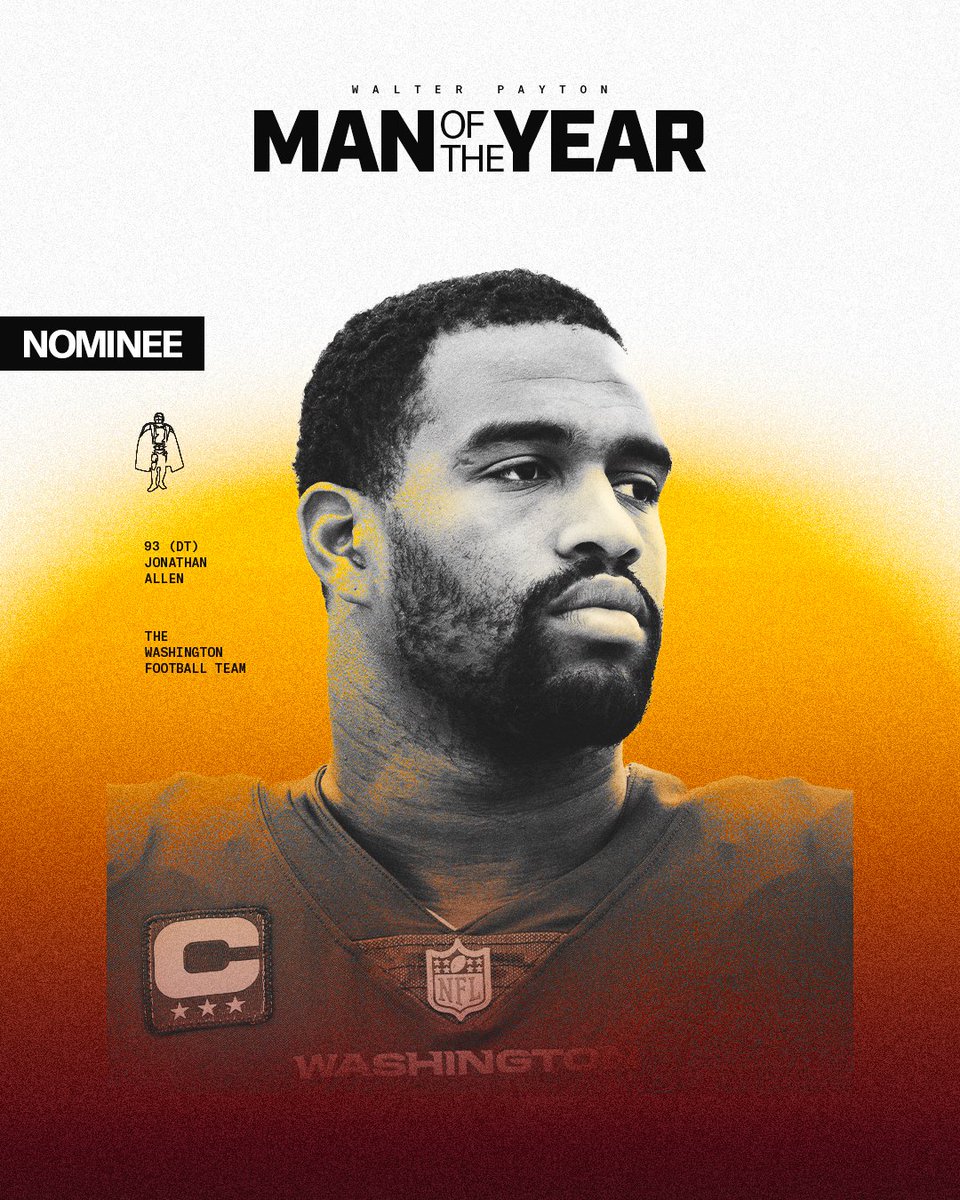Commanders's tweet photo. 🚨 FINAL DAY TO VOTE 🚨

#WPMOYChallenge + Allen 
#WPMOYChallenge + Allen 
#WPMOYChallenge + Allen 

RT to help @jonallen93_ win $25,000 toward a charity of his choice! https://t.co/SizGvKyRhj