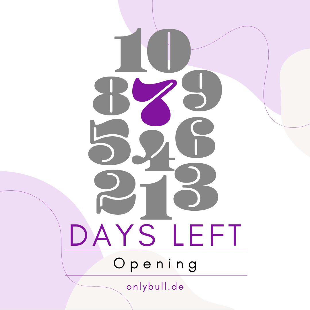 _onlyBull's tweet photo. In 7 Tagen ist es so weit.🔜
Wir eröffnen unseren Online-Shop.🎉
#onlybull #onlineshop #neueröffnung #crypto #fashion #cryptofashion https://t.co/zmVz19pRxj