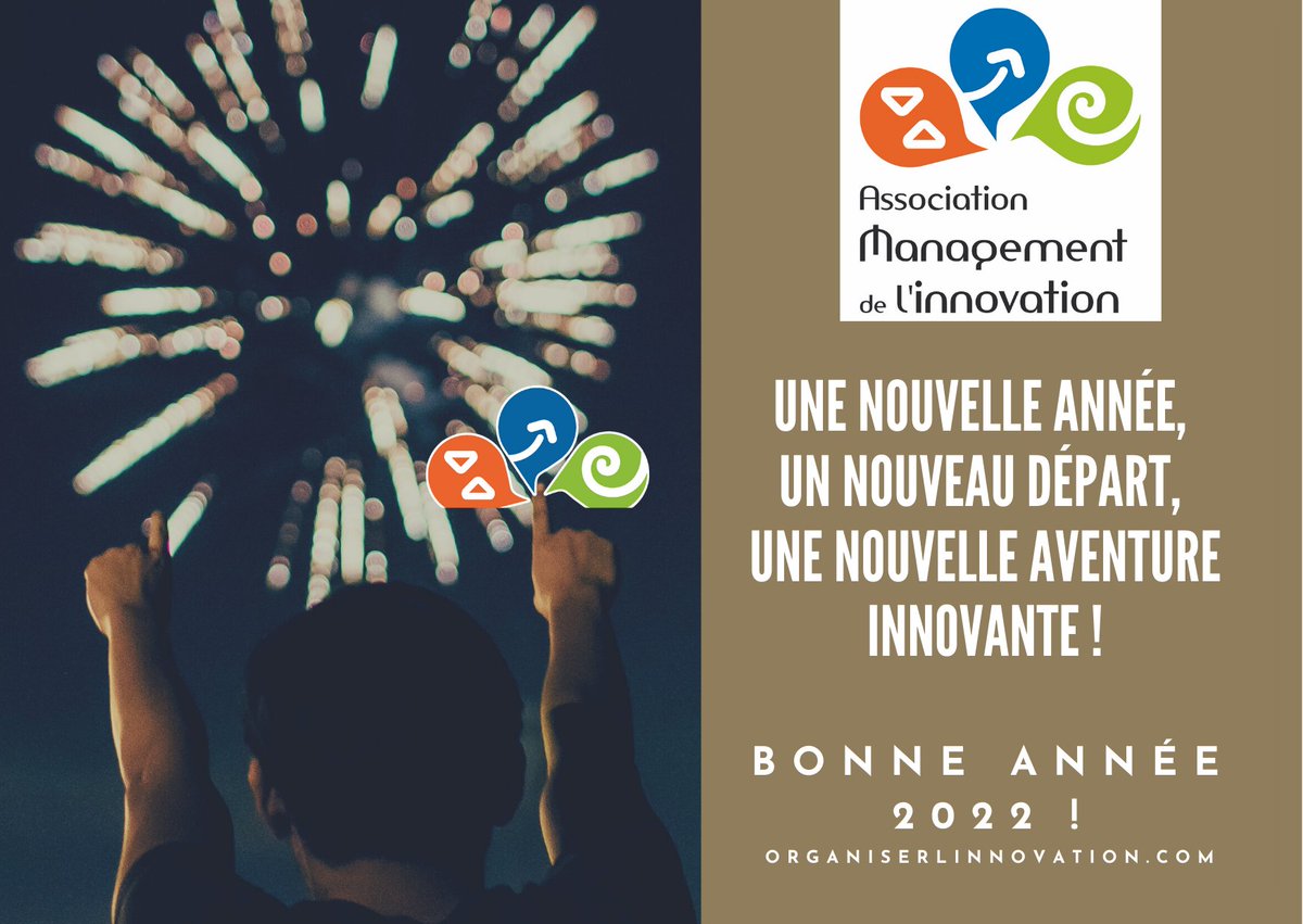 Bonne année 2022. Qu'elle vous apporte la Santé, qu'elle soit Créative et Innovante ! Rejoignez-nous et partageons ensemble nos expériences et démarches d'innovation. Pour participer aux activités proposées par notre association c'est par ici : organiserlinnovation.com