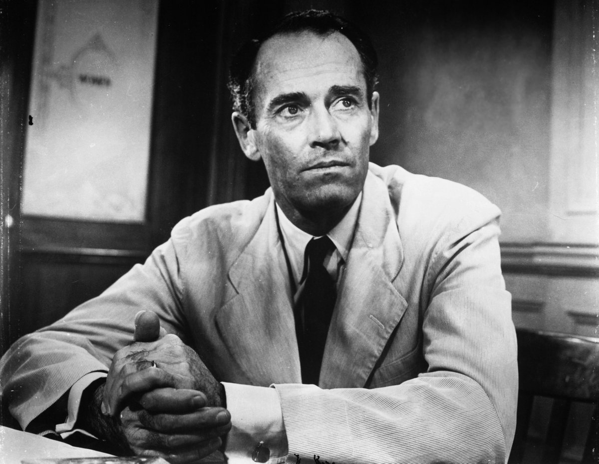 Film4's tweet photo. A jury has to decide if a young man is guilty of murder. Henry Fonda and Lee J Cobb star in Twelve Angry Men at 1.10pm. https://t.co/pXBK3ANP1M